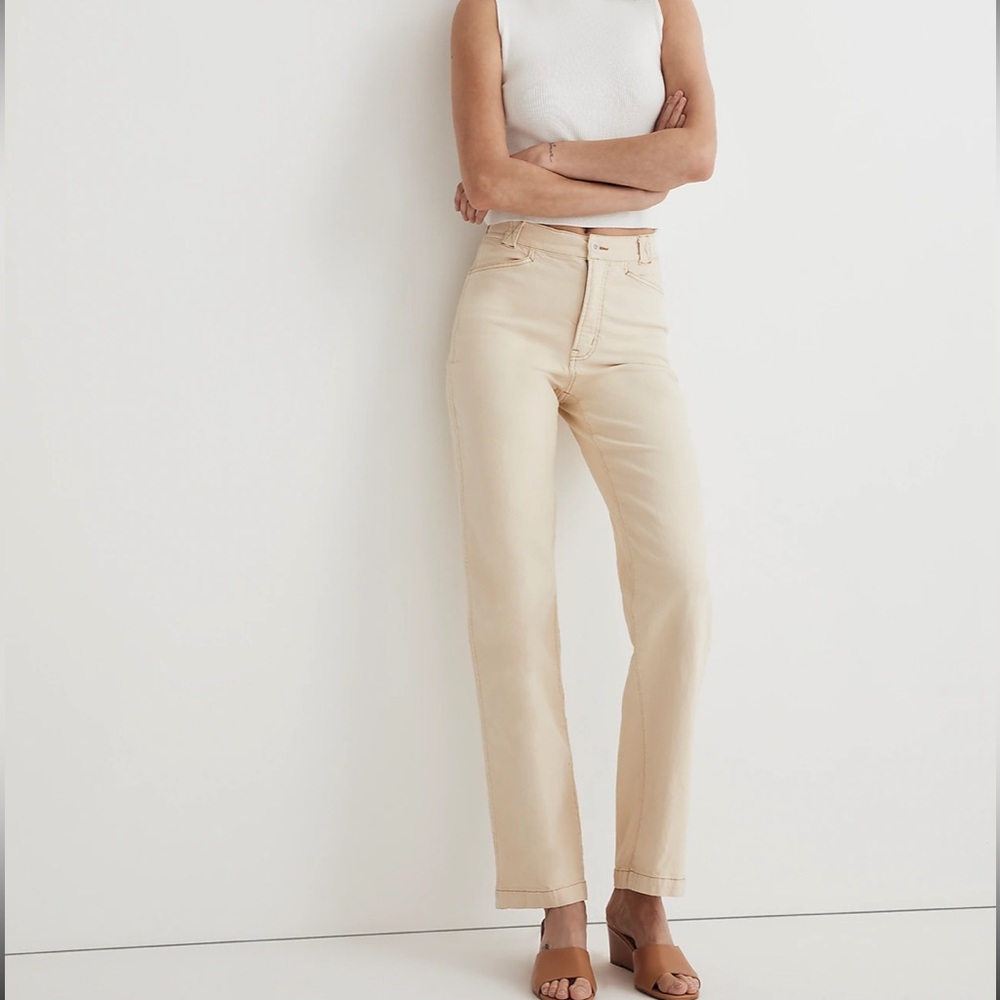 Madewell Slant Pocket Emmett 2.0 Wide Pant: Garment-Dyed Edition